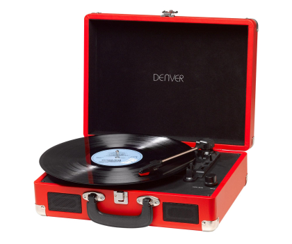 Gramofon Denver VPL-120 z USB czerwony